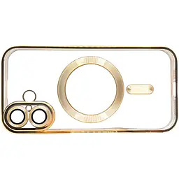 Чохол-накладка BeCover TPU Chrome Case (MagSafe) для Apple iPhone 16 Plus Gold (712076) - мініатюра 3