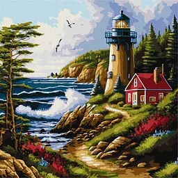 Набір для розпису по номерах Морський бриз, 40x40 см, КНО2783