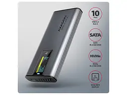 Кишеня для накопичувача AXAGON Display Box (EEM2-SD2) - мініатюра 2