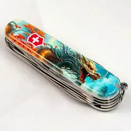 Ніж Victorinox Huntsman Zodiac 91 мм Бойовий дракон (1.3713.7_Z3230p) - мініатюра 2