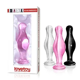 Анальна пробка Lovetoy Glass Romance, 11,4 см (прозорий) - мініатюра 3