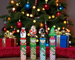 Льодяник на паличці Push Pop Topper Christmas Lollipop Penguin 14г - мініатюра 5