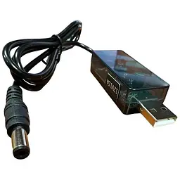 Кабель живлення USB to DC 5.5x2.1mm 0.8m 12V 1.5A XoKo (DC-5-12-1,5A)