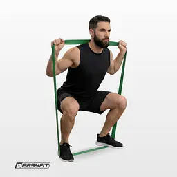 Гумова петля EasyFit 19-65 кг Зелена - мініатюра 8