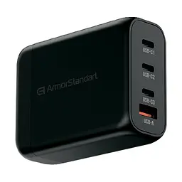 Мережевий зарядний пристрій ArmorStandart Resolute Power ARP-131 100W GaN Black (ARM70024)