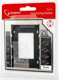 Зовнішня кишеня Gembird HDD 2,5" для ноутбука в отсек CD-ROM MF-95-02 (12.5 мм) (MF-95-02) - мініатюра 5