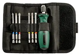 Викрутки 6 біт, SL,PH,PZ,Torx набір 7шт Metabo hoz0014086