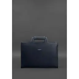 Сумка для ноутбука та документів BlankNote Жіноча шкіряна 15 Dark Blue (BN-BAG-36-navy-Blue) - мініатюра 3