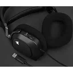 Ігрові навушники Corsair HS80 RGB Carbon [CA-9011237] [130613] - мініатюра 6