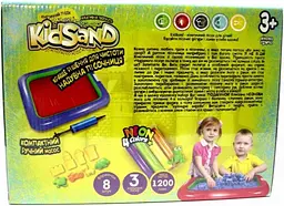 Живий кінетичний пісок із надувною пісочницею Kidsand Danko Toys - мініатюра 6