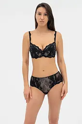 Жіночі трусики PATRICIA 019 211 08 Effetto Lingerie чорний-піон 42/L - мініатюра 3