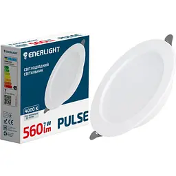 Cвітильник стельовий світлодіодний Enerlight Pulse 7Вт 4000К (PULSE7SMD90N)