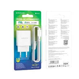 Адаптер BOROFONE Type-C to Lightning Resource BA69A 20w - мініатюра 6