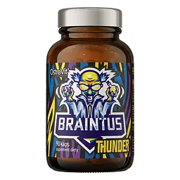 Формула екстрактів та вітамінів OstroVit Braintus Thunder, 90 капсул для підвищення розумової активності