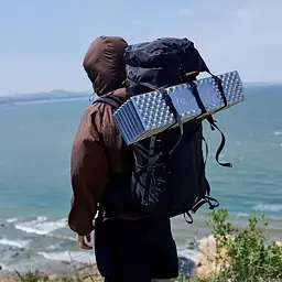 Килимок складаний IXPE Naturehike CNK2300DZ017 алюмінієва плівка 200x65х2 см бежевий - мініатюра 3