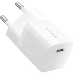 Мережевий зарядний пристрій Baseus GaN5 Mini Fast Charger USB-C 25W White (P10110909213-00) [139987]