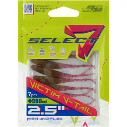 Силікон Select Victim V-Tail 2.5" 900 FE (7 шт/уп) - мініатюра 2