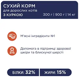 Сухий корм для котів Club 4 Paws Premium з куркою 14 кг (B4630401) - мініатюра 3