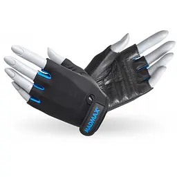 Рукавички для фітнесу MAD MAX Rainbow MFG 251, Black/Blue - XS