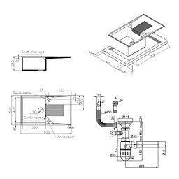 Кухонна мийка Lidz 860x500/240 BLM-14 (LIDZBLM14860500240) - мініатюра 2
