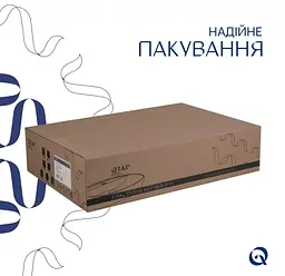 Раковина накладна Qtap Scorpio 550х390х120 мм, White, прямокутна, без донного клапана QT14112243WN - мініатюра 5