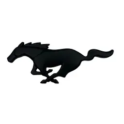 Емблема Ford Mustang 200х80мм Чорна матова метал (на скотчі)