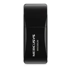WiFi-адаптер Mercusys MW300UM USB 2.0 Wi-Fi 4 (N) (MW300UM) - мініатюра 1