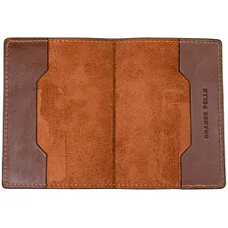Шкіряна обкладинка для документів GRANDE PELLE 10х13,5х1 см acs0018501 - мініатюра 3