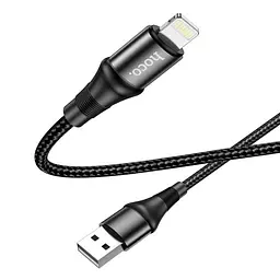 Кабель Hoco X50 Excellent charging data for Lightning 2,4A/1 м чорний