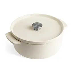 Каструля KitchenAid чавунна з кришкою 5,2 л Мигдалевий крем (CC006059-001)
