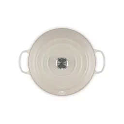 Каструля Le Creuset Signature Cast Iron Shallow Casserole 21180307164430 3.5 л 30 см бежева - мініатюра 3
