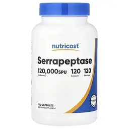 Серрапептаза Nutricost 120000 SPU 60 мг 120 капсул