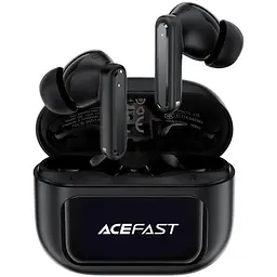 Бездротові навушники Acefast W6 smart screen active noise cancelling true wireless earbuds Black (6974316285687)