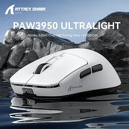 Миша Attack Shark R6 Wireless (AS-6972792470412-W) White (G-000003624) - мініатюра 5