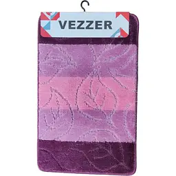 Набір килимків для ванної Vezzer Avangartline 50x80 та 50x40 см рожевий (VZAS05241) - мініатюра 4