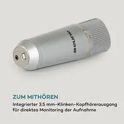 Конденсаторний USB-мікрофон Auna MIC-920 USB (10034262) - мініатюра 3