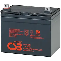 Акумуляторна батарея CSB GP12340, 12V 34Ah (195х130х155мм)