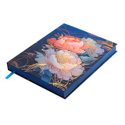 Щоденник недатований Buromax Peony поліграфічний A5 336 сторінок темно-синій (BM.20170-03) - мініатюра 4
