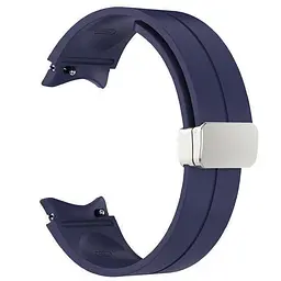 Браслет Cls для Samsung Galaxy Watch 4 - синій ширина кріплення 20мм силікон Watchbands (W15-3WB20255654) - мініатюра 2