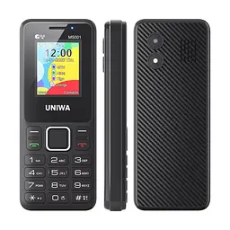 Телефон Uniwa MS001 black Russian Keyboard 4SIM
