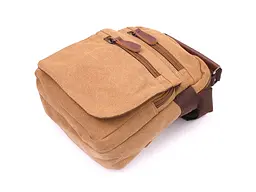 Невелика чоловіча сумка із щільного текстилю 21х24х9 см Vintage 21х24х9 см sum0021421 - мініатюра 3