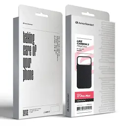 Чохол до мобільного телефона Armorstandart LikeCarbon2 MagCase Apple iPhone 17 Pro Max Carbon Black (ARM86259) - мініатюра 8