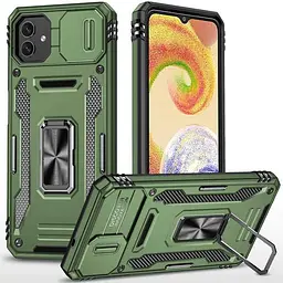 Чохол ударостійкий Epik Camshield Army Ring для Samsung Galaxy A07 Оливковий/Army Green