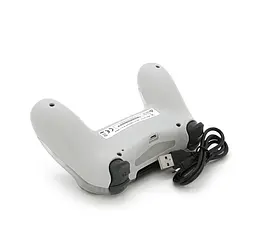 Геймпад джойстик DoubleShock Wireless PS4 Double Motor Vibration DUALSHOCK 4 Transparent-White - мініатюра 4