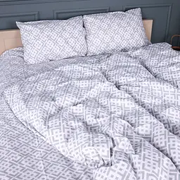 Комплект постільної білизни бязь MIRSON Abstract Gray 200х220см (2200013164203)