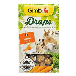 Ласощі GimBi для гризунів, дропси з морквою, 50 г - мініатюра 3