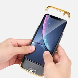 Чохол-акумулятор XON PowerCase для iPhone 12 Pro 5500 mAh Чорний/Золотий (PCBS1112355G 1196) - мініатюра 9