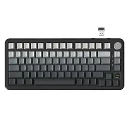 Ігрова механічна бездротова клавіатура Attack Shark X85 Pro / Три режими підключення / Blueberry Switch / Black