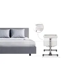 Ліжечко приставне Momi Revo Light Grey - мініатюра 10