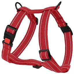 Шлея для собак Barksi Cotton Н-подібна М 28-48х40-66х2 см червона